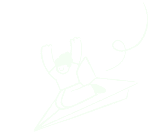 Decorative paper plane